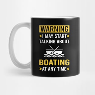 Warning Boating Boat Boats Mug